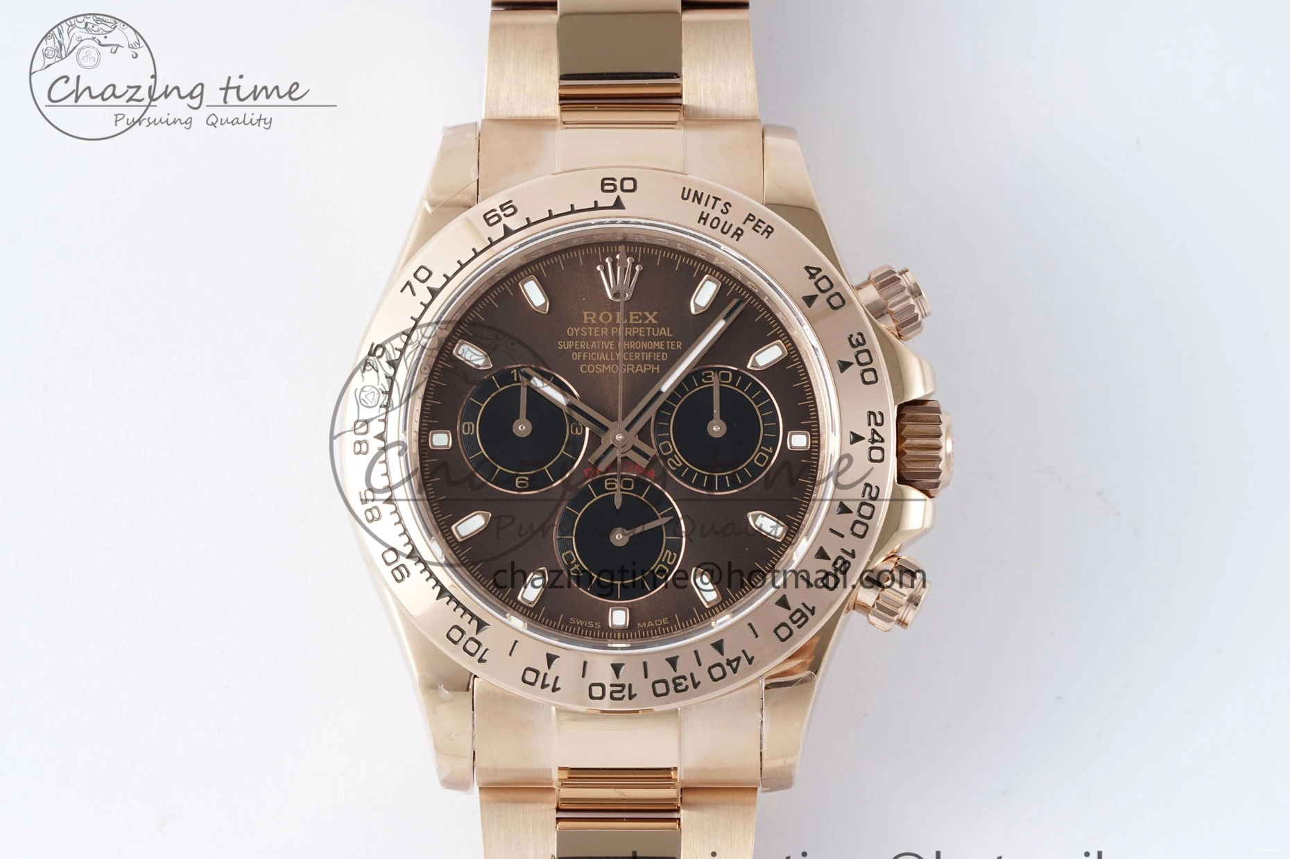 Dial SA4130 Best Edition QF Daytona on 116505 V2 Brown Bracelet RG 1:1 0324